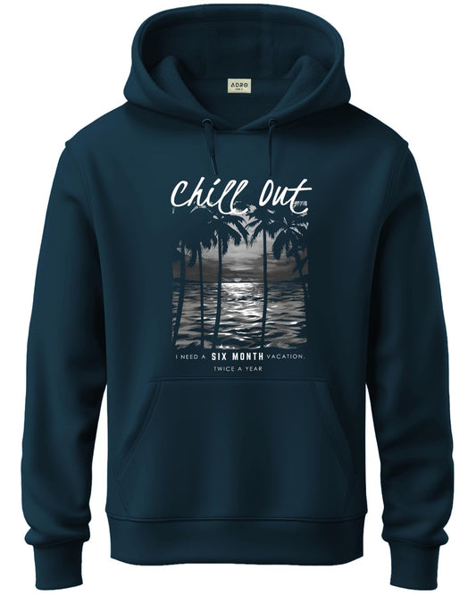 ADRO Hoodies for Men | Printed Hoodie for Men | Cotton Hoodie | Mens Hoodies | Sweatshirt for Men | Hooded Hoodie | H24-CHILL-SB