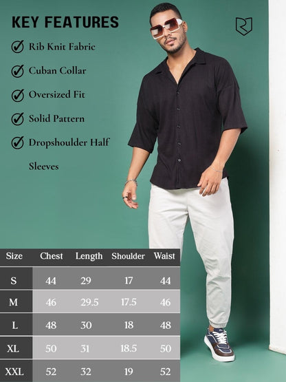 Rigo Cotton Oversized Shirts for Men | Half Sleeves Hawaiian Shirts for Men | Summer Oversized Shirts Shirt for Men | Oversized