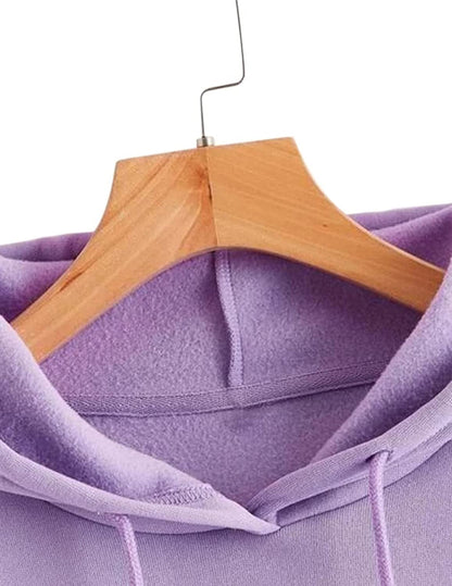 JUNEBERRY Women Sweatshirt with Hoodies, Fleece Material Full Sleeves Jumper Women Winter Wear, Hooded Neck Regular Fit Long Sle
