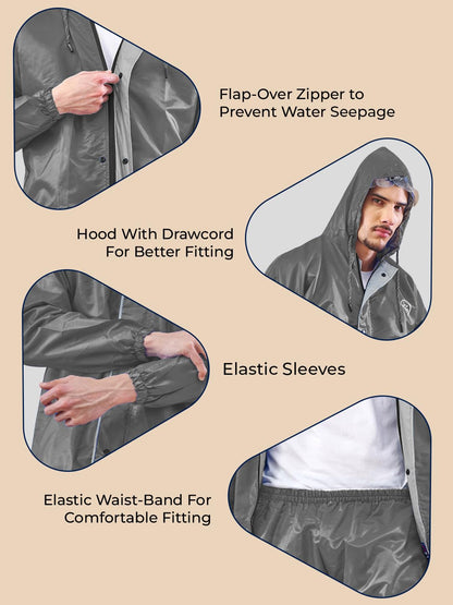 Lux Venus Reversible Rain Coat For Men.