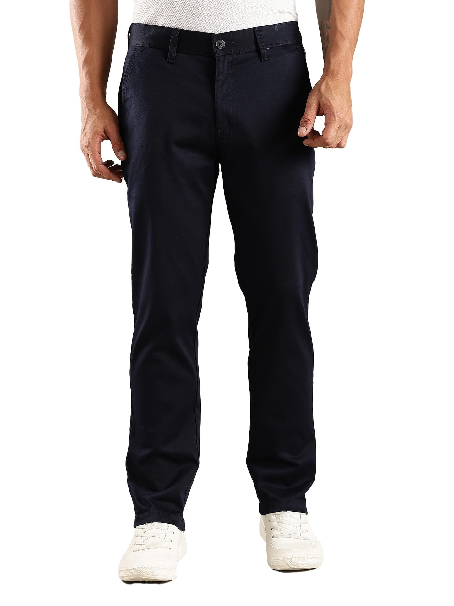 Thomas Scott Mens | Solid | Regular Fit | Premiun Cotton | 4 Pocket | Formal wear Trouser | Casual Chino | Pants for Men (Avail