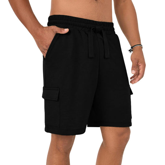 Nobero MenS Cargo Shorts (1M-Bwsh-R0082_Black