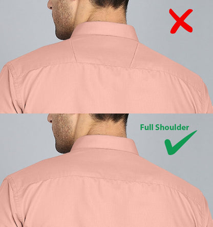 Mildin MenS Regular Cotton Blend Orange Slim Fit Solid Button Down Spread Collar Full Sleeve Curved Hemline Formal Shirt With O