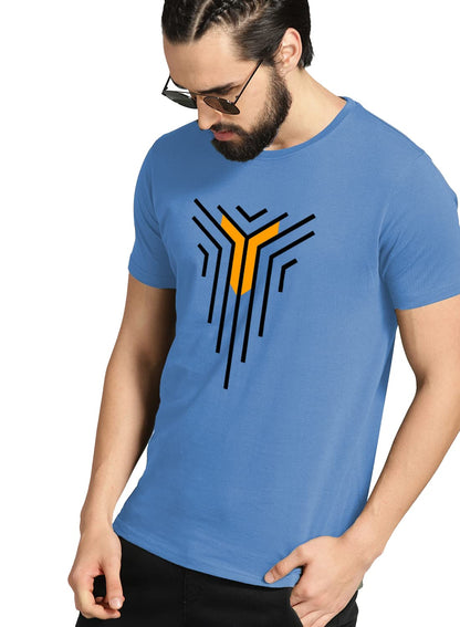 ADRO Graphic Design Mens Cotton Printed T-Shirts (R21-M-LNL)