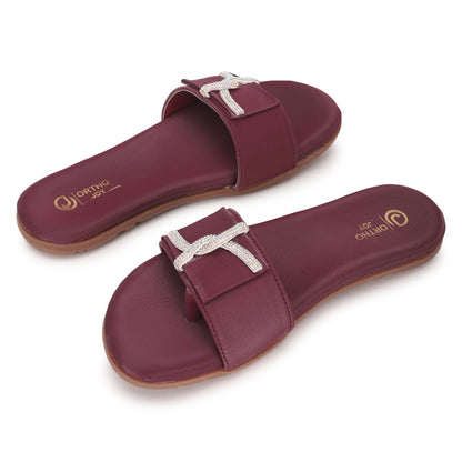 Ortho Joy Doctor Footwear For Women|| Fancy Slipper For Women || Orthopedic WomenS Fancy Slipper/Fancy Sandal For Women