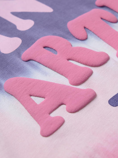 The Souled Store Artist Era Girls Round Neck Purple and Pink Printed Cotton Full Sleeve T-Shirts (2-8 Yrs)