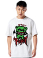 Veirdo Mens Cotton Oversized Baggy Fit Stay Firce Graphic Printed T-Shirt