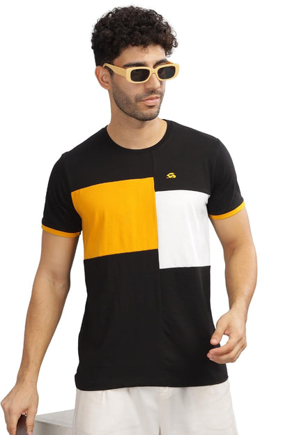ADRO Tshirt for MenMulti Color T-Shirt for MenCotton T-ShirtMens TshirtRN8-24-BLMUWH