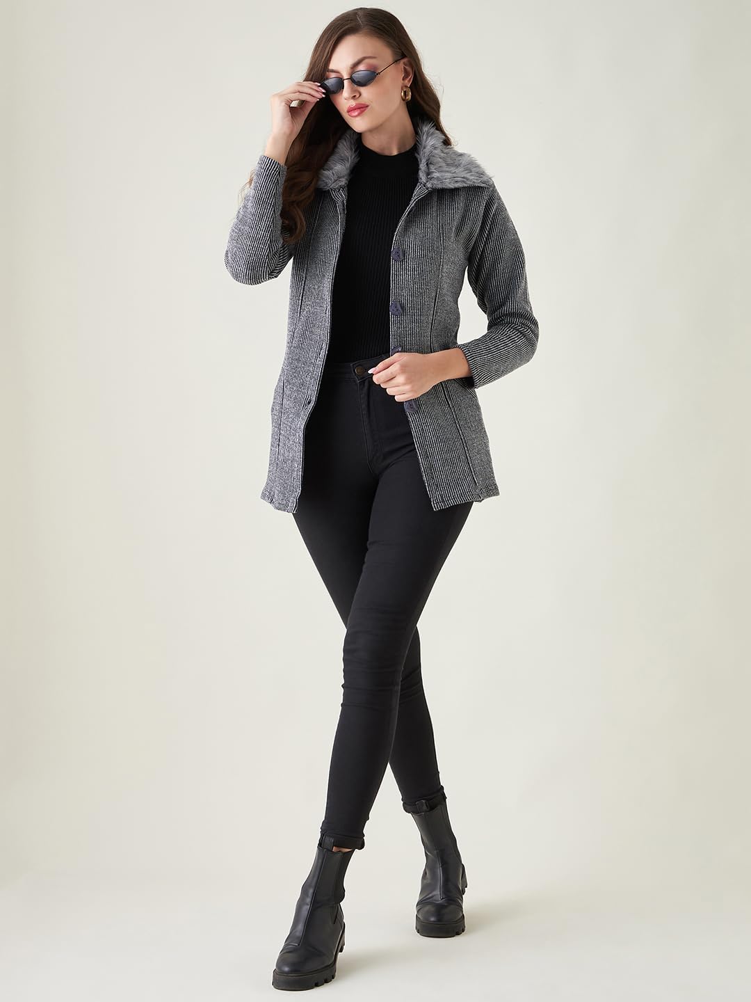 PIVL Women Grey Sweater for Winter||Winterwear||