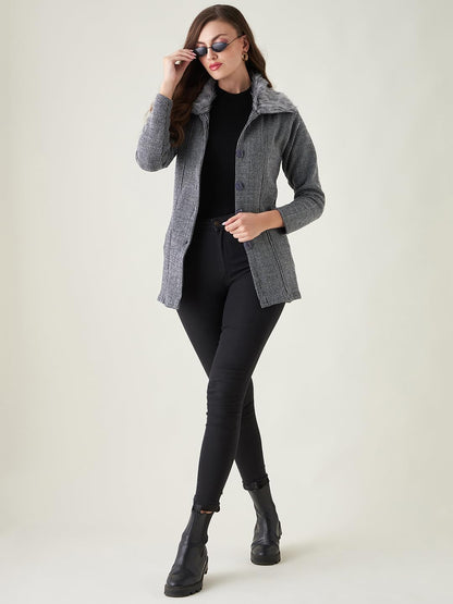 PIVL Women Grey Sweater for Winter||Winterwear||