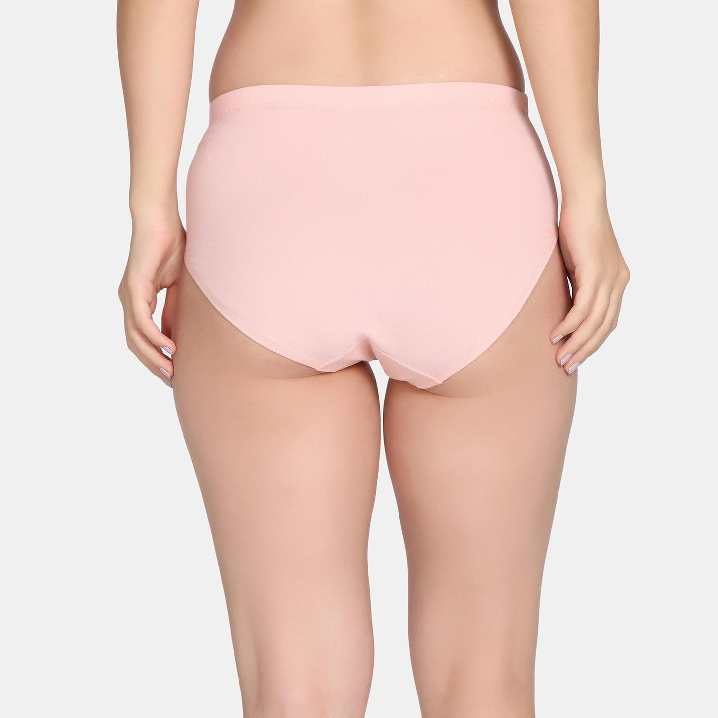 Zivame Womens Cotton Blend Classic Solid Hipster Panties (Pack of 3) (ZI28CA-P Pink D CED EQ Red_P