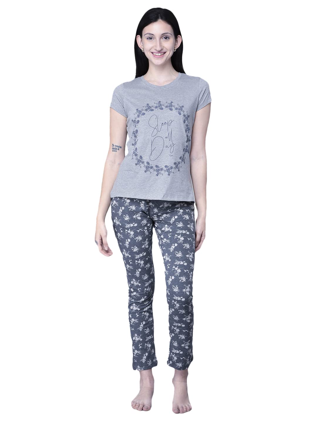 Lyra 701 Premium Cotton Printed Night Suit For Women