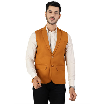 Wintage Men'S Tweed Wool Orange 1 Modi Nehru Jacket: 46/2Xl
