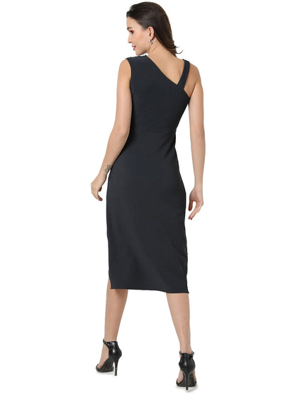 Campus Sutra Women Solid Casual Dresses(Ssmr22_Cswssdr5011)
