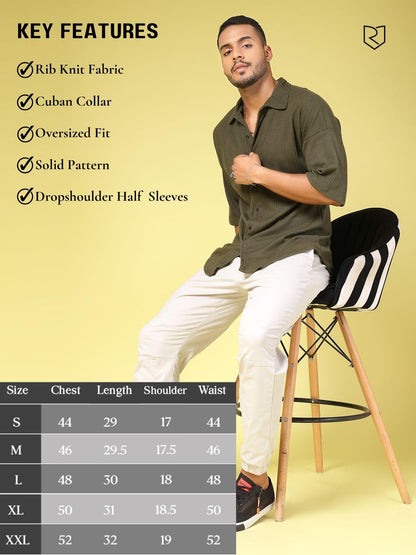 Rigo Cotton Oversized Shirts for Men | Half Sleeves Hawaiian Shirts for Men | Summer Oversized Shirts Shirt for Men | Oversized