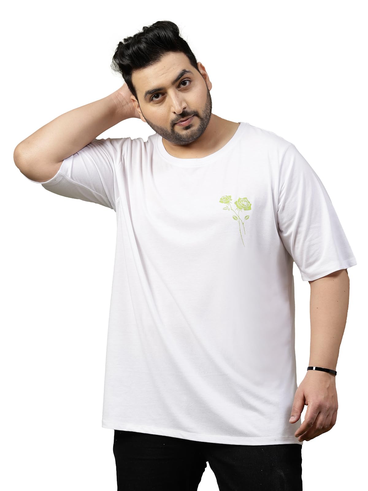 Rigo Printed Oversized T-Shirts for Men | Plus Size Oversized Tees for Men | Drop Shoulder T-Shirt for Men