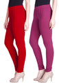 Lyra Cotton Premium Churidar Leggings For Women (Pack Of 2)