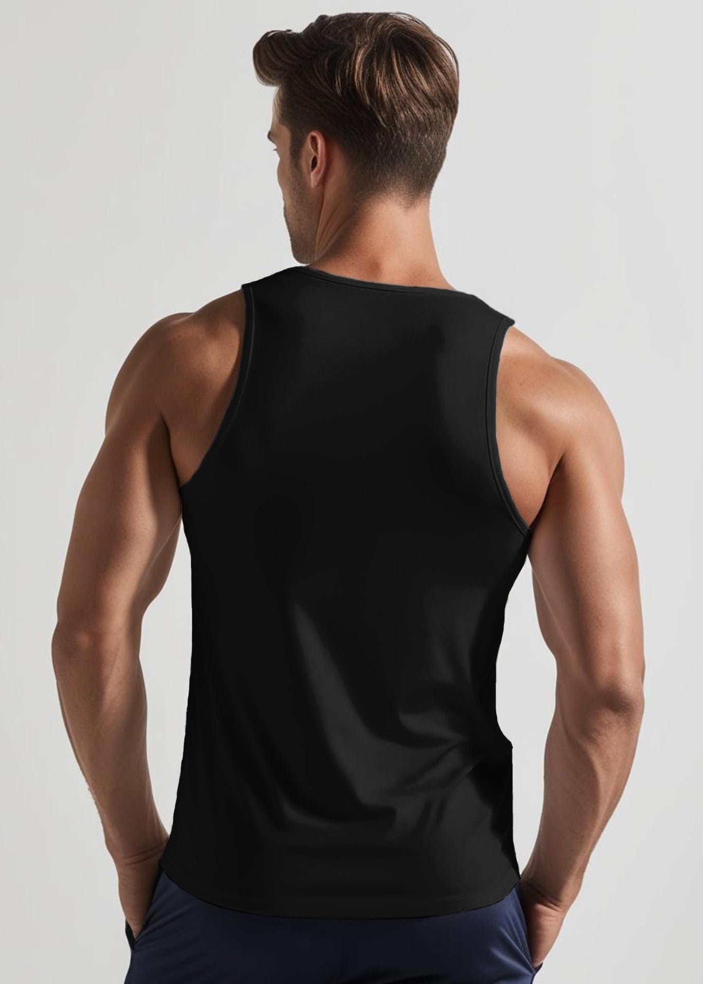 Peppyzone Mens Printed Regular Fit Vest (TT-Bulls23-891_Black3