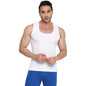 Rupa Frontline Colors Mens Round Neck Derby Vest White|Pure Cotton with Super Stretchable Finish|Comfort Fit |Pack of 1