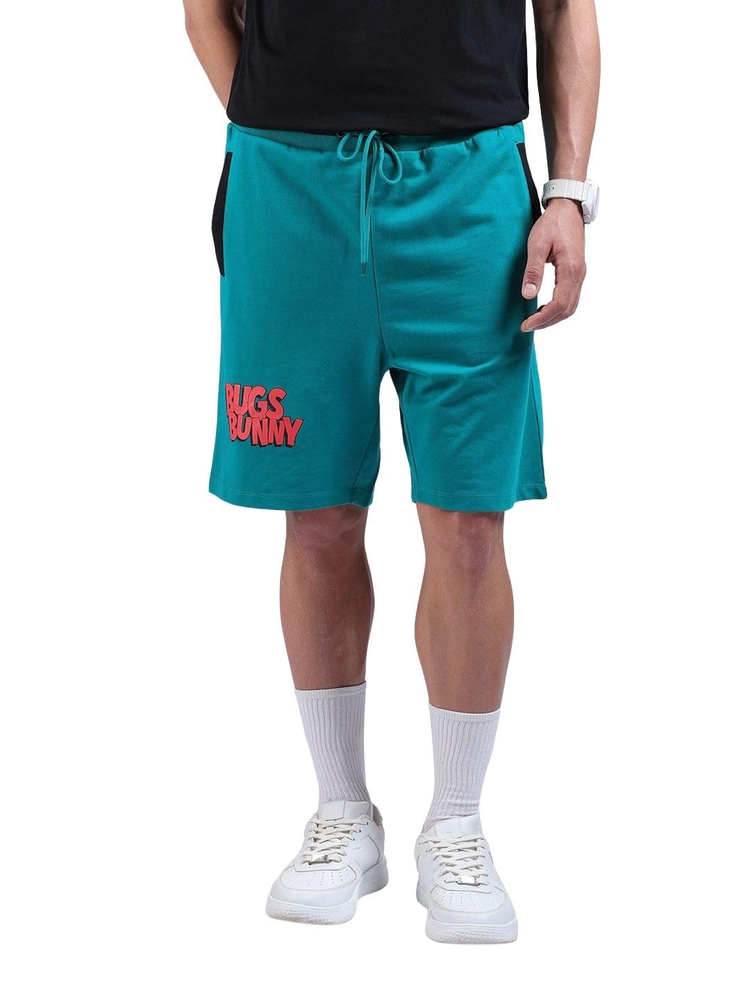 The Indian Garage Co Mens Warner Bros. Collection Oversized Bugs Bunny Shorts