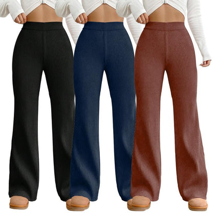 Tee Projekt Trouser for Women l Cotton Blend Summer Trouser l High-Waisted Pant (Pack of 3)