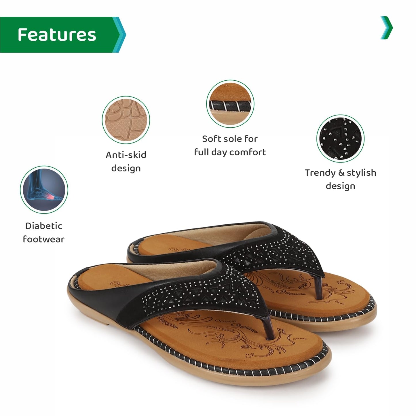 Ortho Joy Doctor Slipper For Women Fancy || Orthopedic WomenS Slipper || Comfortable Slippers For Women