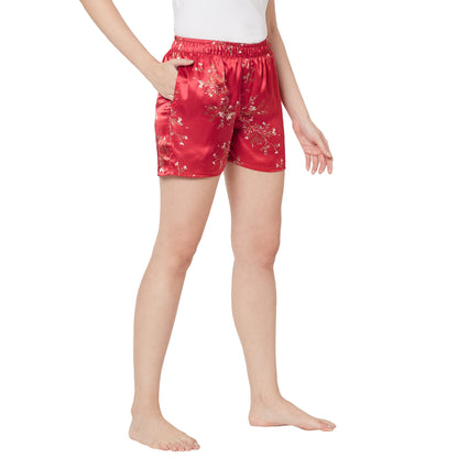 Sweet Dreams Womens Regular Shorts (OCW-2363A_Red