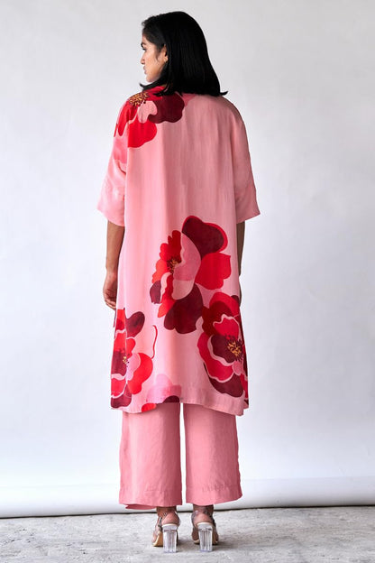 GoSriKi Women's Cotton Blend Regular Length Printed Co-Ord Set