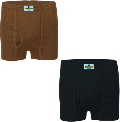 PRAKASAM COTTON Marlow Inner Elastic Pocket Trunks Combo (1X2) Pack