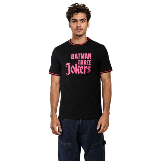 The Indian Garage Co Mens Warner Bros. Collection Slim Fit Joker Crew Neck T-Shirt