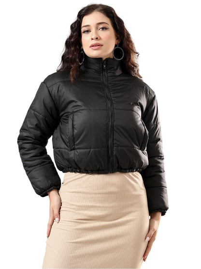 Kotty WomenS Cozy, Durable, And Effortlessly Chic Winter Puffer Jacket(Black,M)