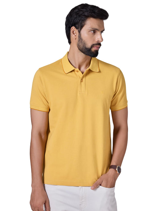 XYXX Accent Solid Halfsleeve Polo Tshirt for Men