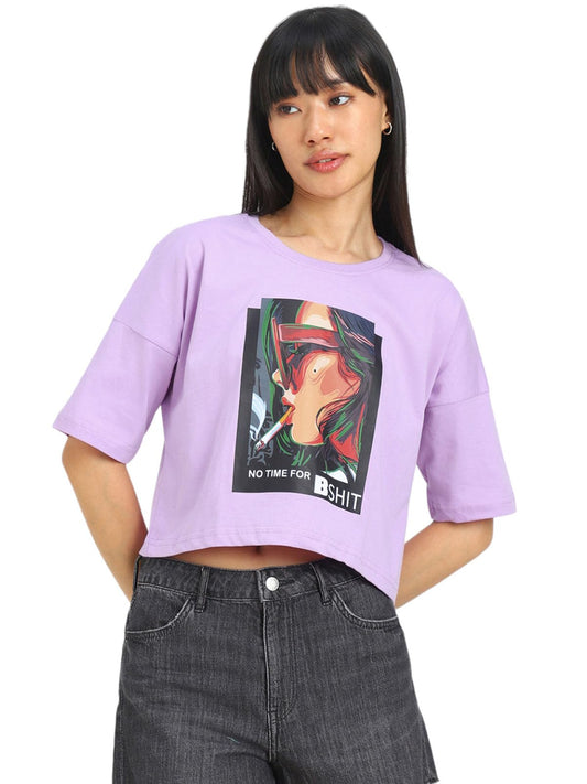 Juneberry Stylish Crop Top For Women, Half Sleeves Crop Top, Cotton Crop T Shirts For Women & Girls, Women Crop Top T Shirt, Top
