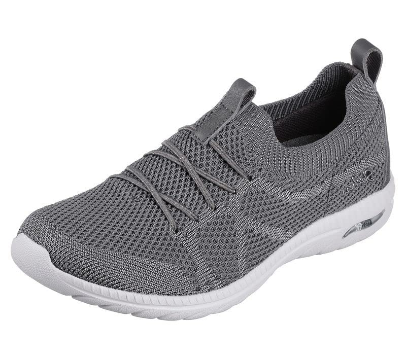 Skechers Women Arch Fit Flex Slip-On Low Top Breathable Stretchy Mesh Ccl Sports Shoes