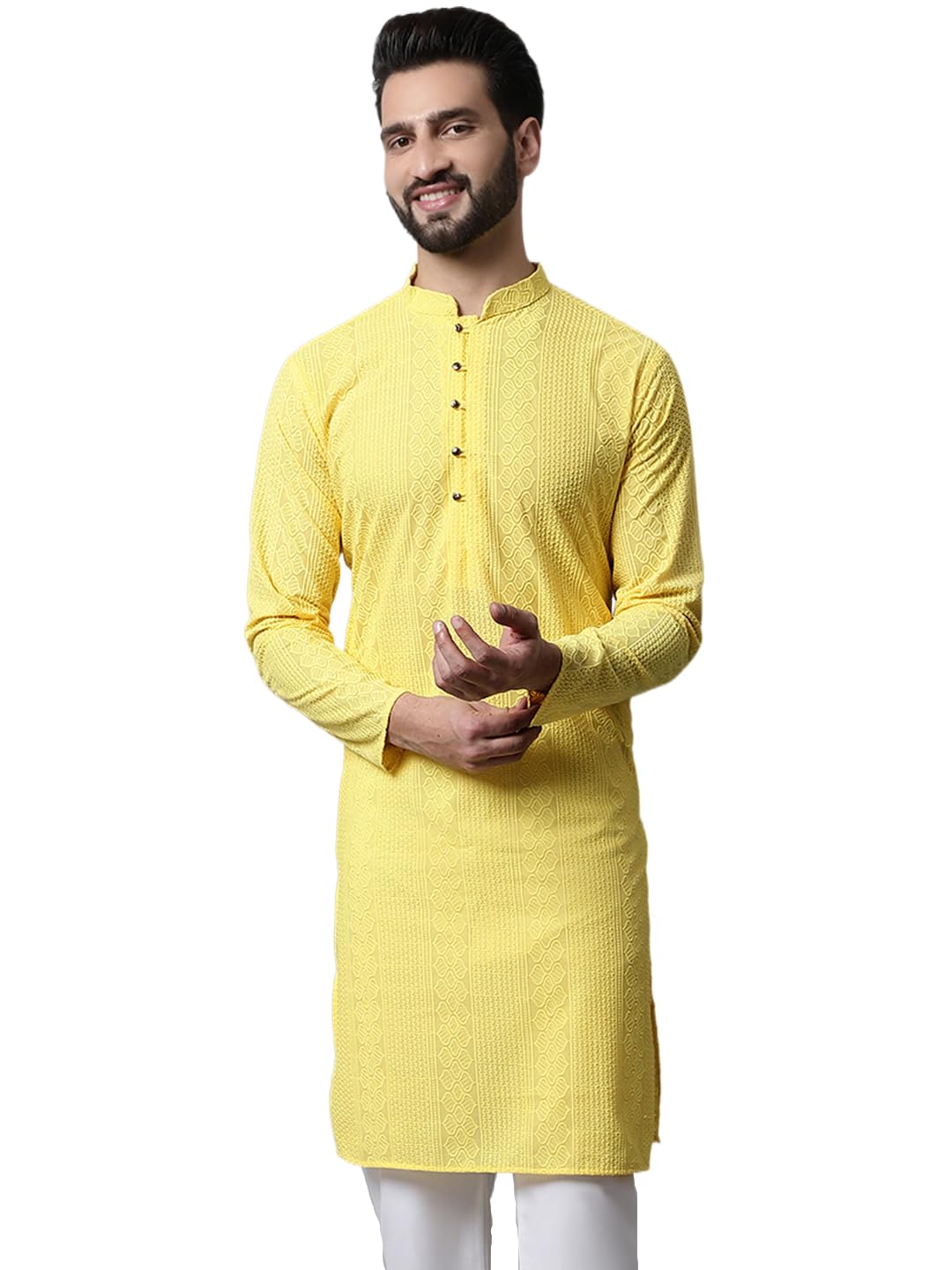 Jompers Mens Embroiderd Kurta