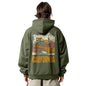 Nobero MenS Oversized Fit Cotton Neck Hooded Sweatshirt (1M-Twrh-C0737_Olive Green_3Xl)