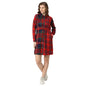 Pepe Jeans WomenS Rayon Classic Knee-Length Casual Dress (Pl953303_Red