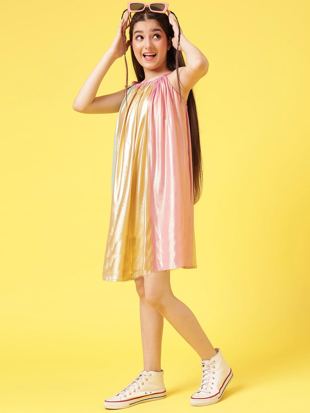A.T.U.N. Girls Shimmer Party Dress Multicolour