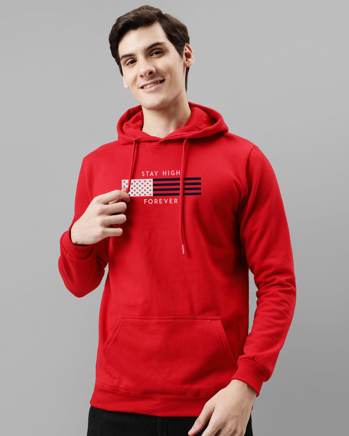 ADRO Hoodies for Men | Printed Hoodie for Men | Cotton Hoodie | Mens Hoodies | Sweatshirt for Men | Hooded Hoodie | H24-FLAG