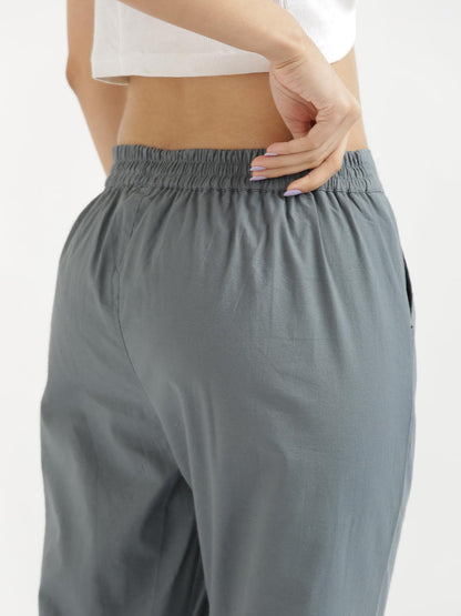 Digital Shopee Women Cotton Pant Stretchable Regular Slim Fit Trouser | Pocket Pants For Office | Cotton Casual Pant For WomenS