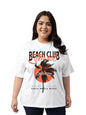 Juneberry 100% Pure Cotton Oversized Fit Latest & Trendy All Over Prints Half Sleeve Plus Size T-Shirt For Women & Girls (Ps_Jbb