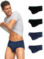 XYXX Mens Underwear Uno IntelliSoft Antimicrobial Micro Modal Brief Pack of 5 (Dress Blue ; Dress Blue ; Dress Blue ; Black ; B