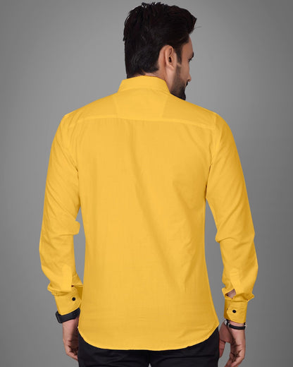 Besix MenS Rayon Blend Solid Shirt With Spread Collared Full Sleeve Button Closure Curved Hem Straight Length | Shirts For Men