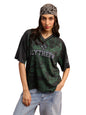The Souled Store Harry Potter: Women and Girls Short Sleeves V-Neck Graphic Printed Polyester Oversized Lightweight Breathable C
