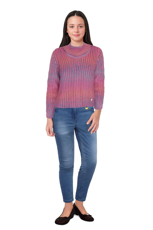 Allen Solly Girls Regular Fit Sweater