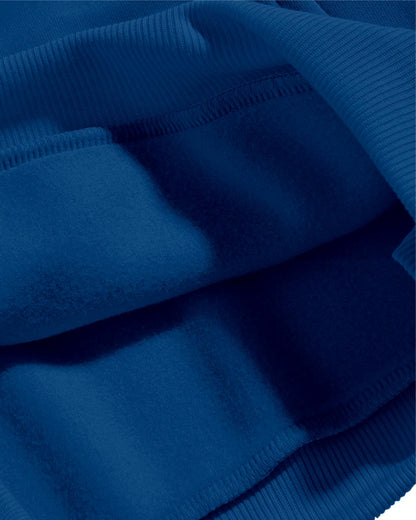 ADRO Men's Cotton Neck Hooded Sweatshirt (H24-AME-RB_Royal Blue
