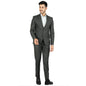 WINTAGE Mens Polyester Cotton Plain Green Two Piece Suit : 36/ XS