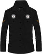 Kadiyu MenS Cotton Blend Shirt With Pockets Full Sleeves Round Collar Neck Botton Down Closure Solid Pattern Relaxed Fit And St
