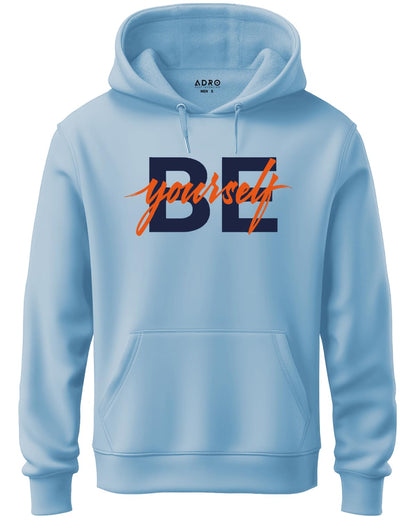 ADRO Men's Cotton Neck Hooded Sweatshirt (H20-M-BYO-SK_SkyBlue)