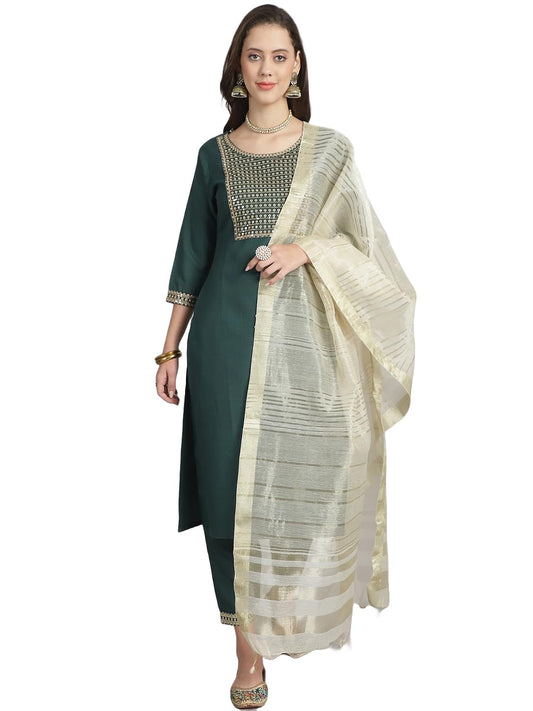 KLOSIA Women Embroidery Kurta and Pant Set
